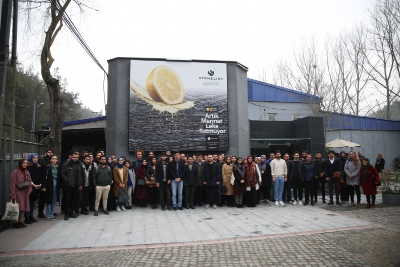 Stoneline a accueilli les étudiants du département d'architecture de l'Université de la Fondation Fatih Sultan Mehmet